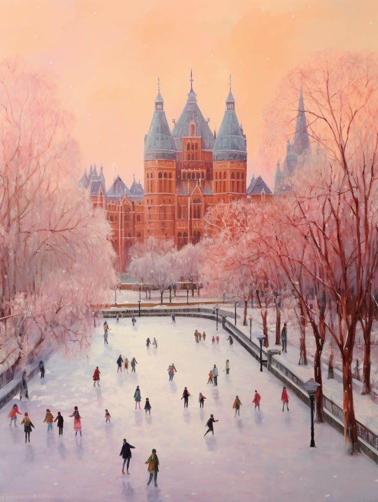 Dreamy Ice Skating Scene 1