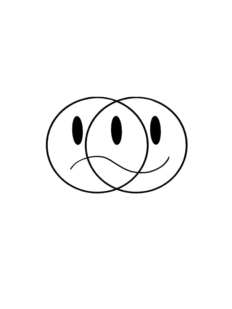 Two Faces In A Circle