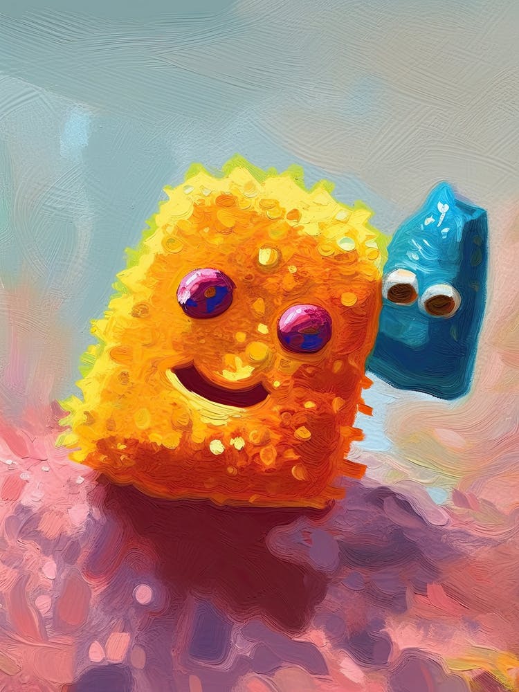 Scrub Daddy Sponge Oil Painting 1