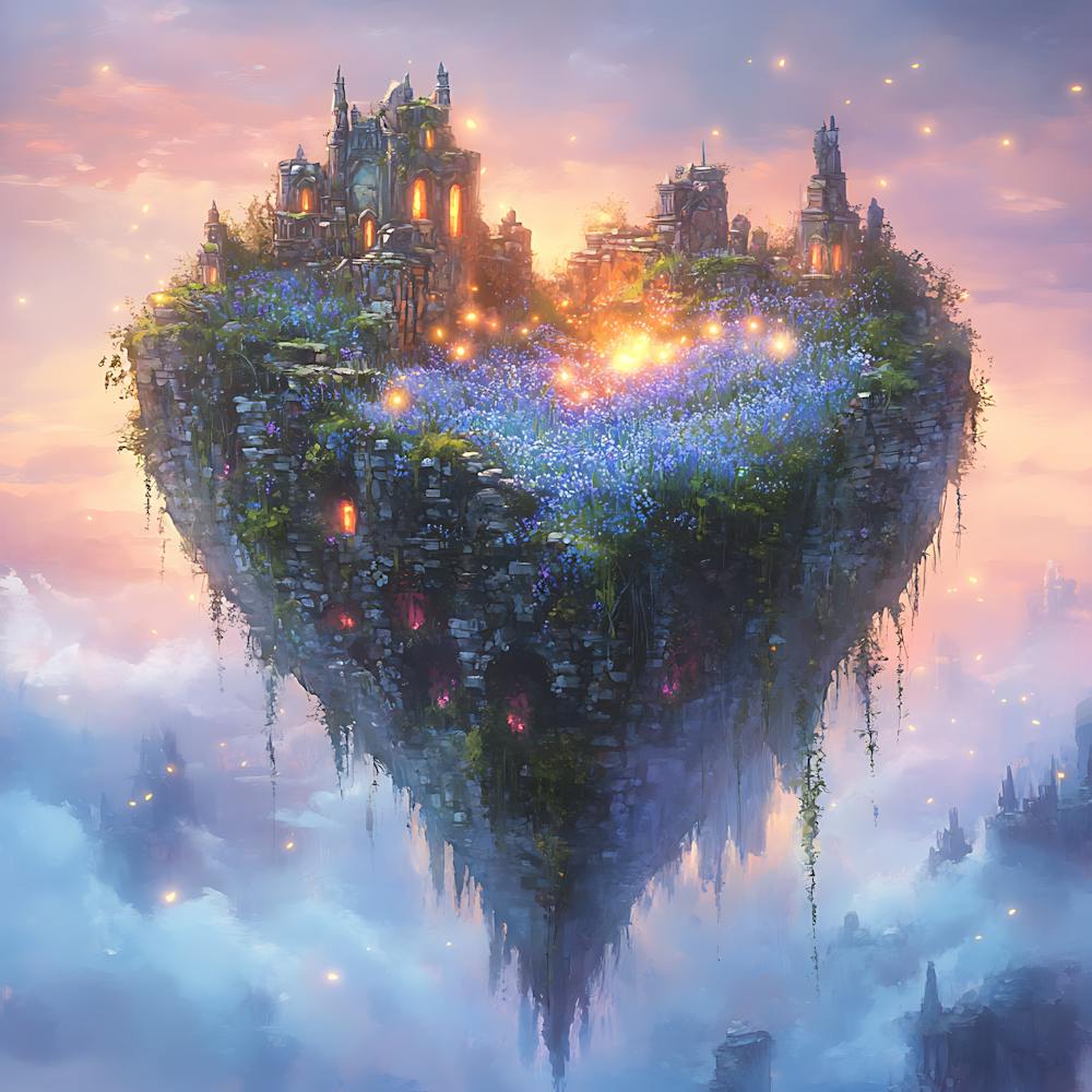 Floating Island Dreamy Batik Artworks 15