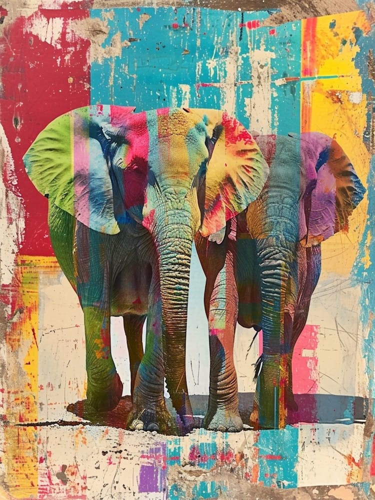 Elephant Polaroid Inspired 2