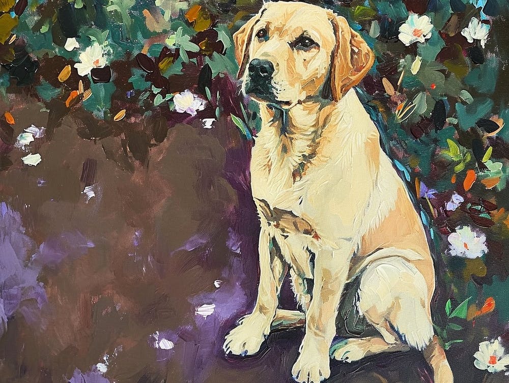 Labrador Acrylic Painting 3