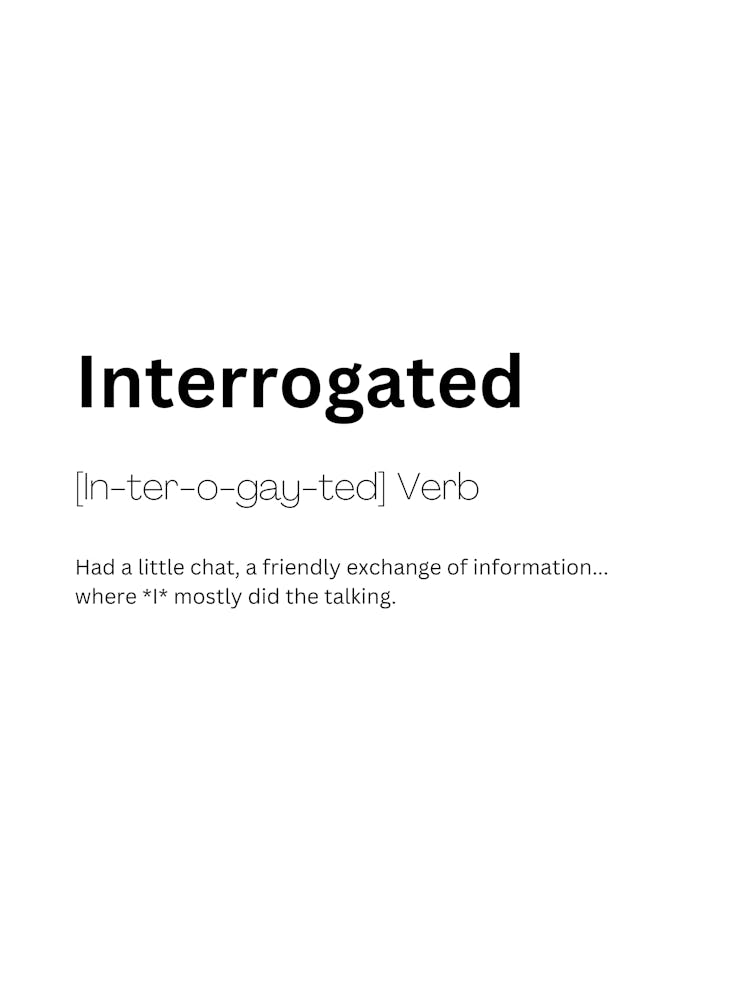 Définition de "Interrogated" 1