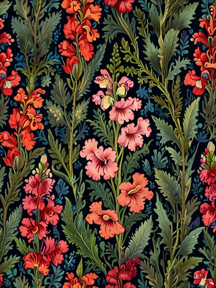 William Morris Floral Wallpaper 4