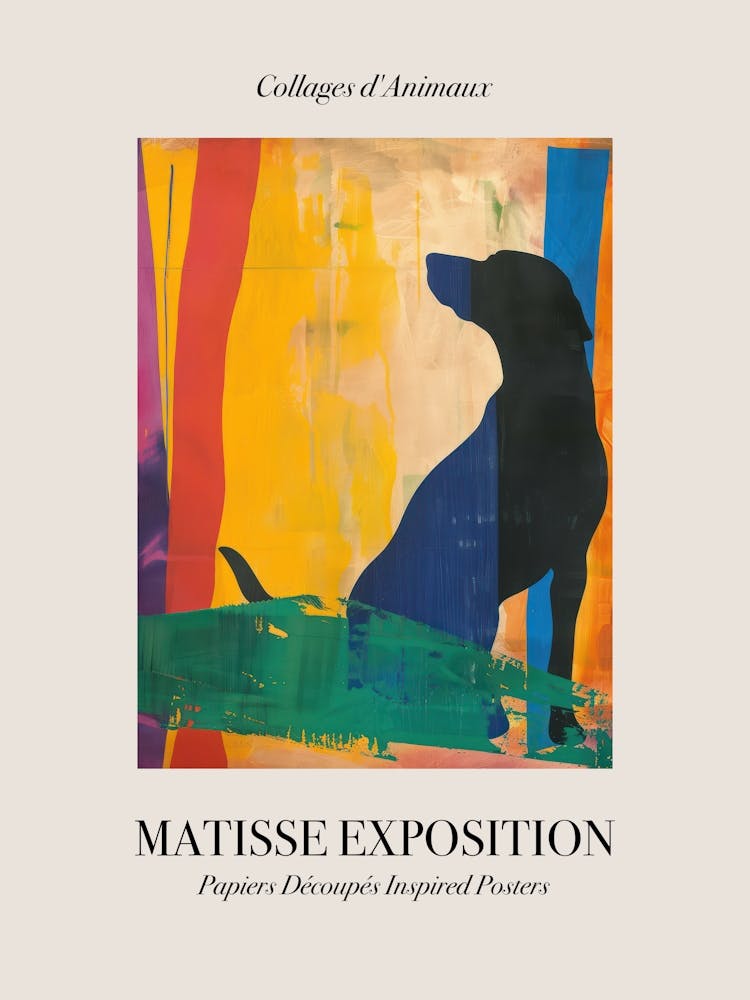Dog 4 Matisse Inspired Exposition Animals Poster