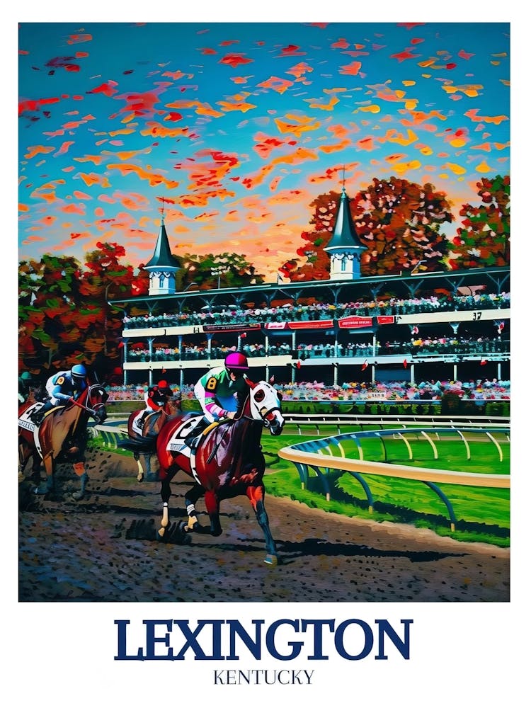 Lexington Prints Keeneland Print Keeneland Racing Posters Lexington Kentucky Print Lexington Poster Keeneland Art