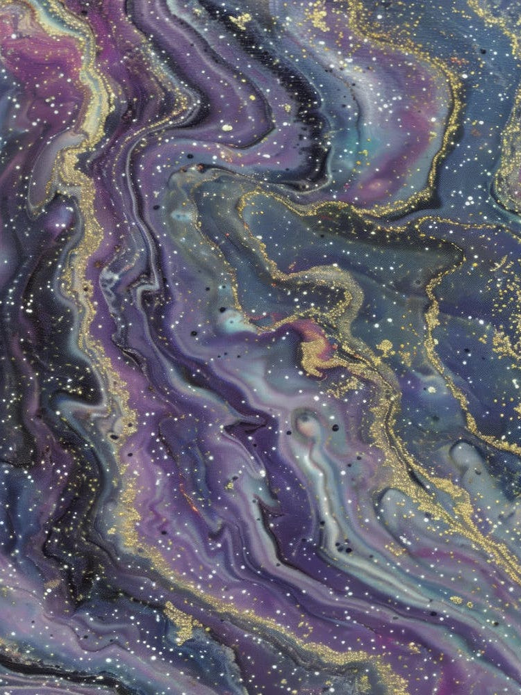 Purple Galaxy Painting