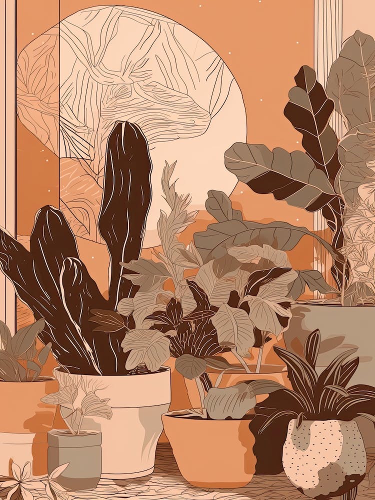 Cacti House Illustration 2