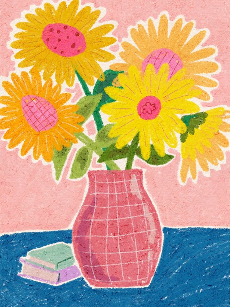 Sunflowers In A Vase