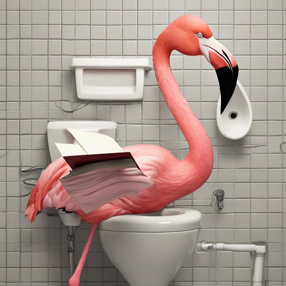 Toilet Flamingo