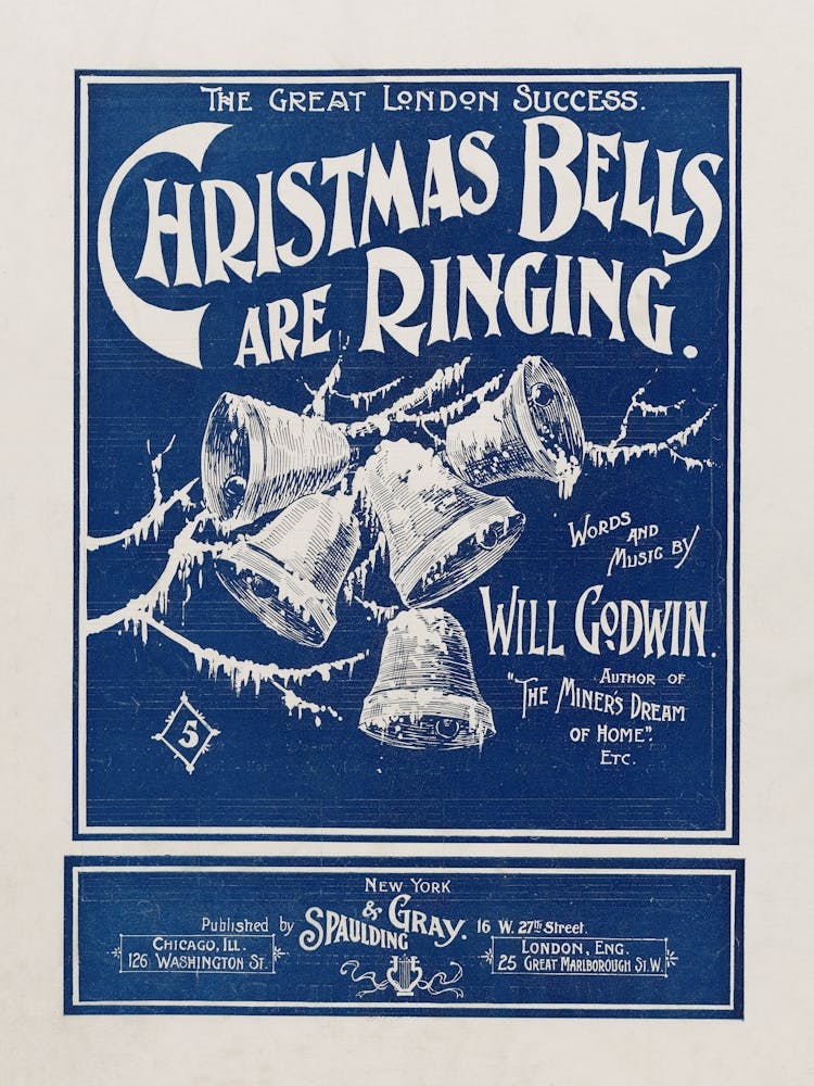 Christmas Bells Are Ringing, Vintage Christmas Art