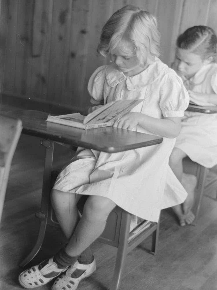 Untitled Photo, Possibly Related To Schoolchildren, Lake Dick Project, Arkansas By Russell Lee