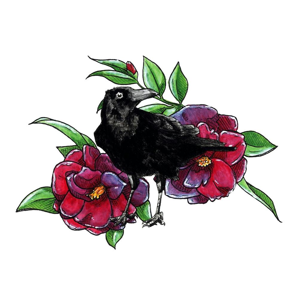 Flower Crow