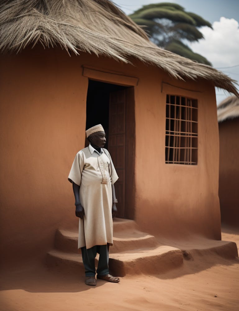 Man In A Hut