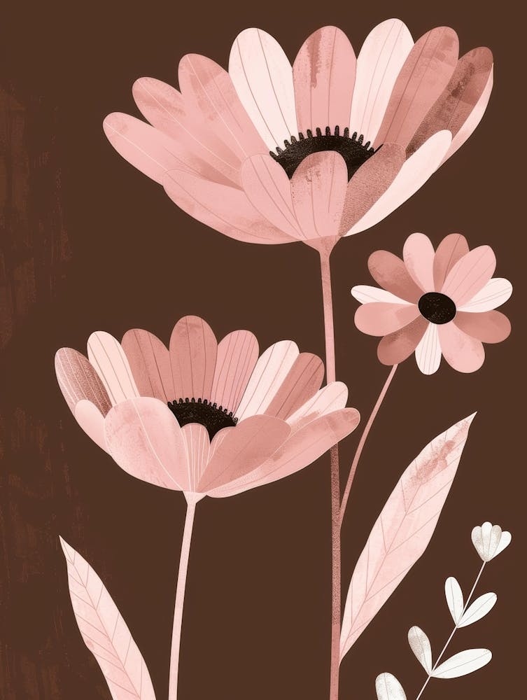 Pink Daisies Canvas Print