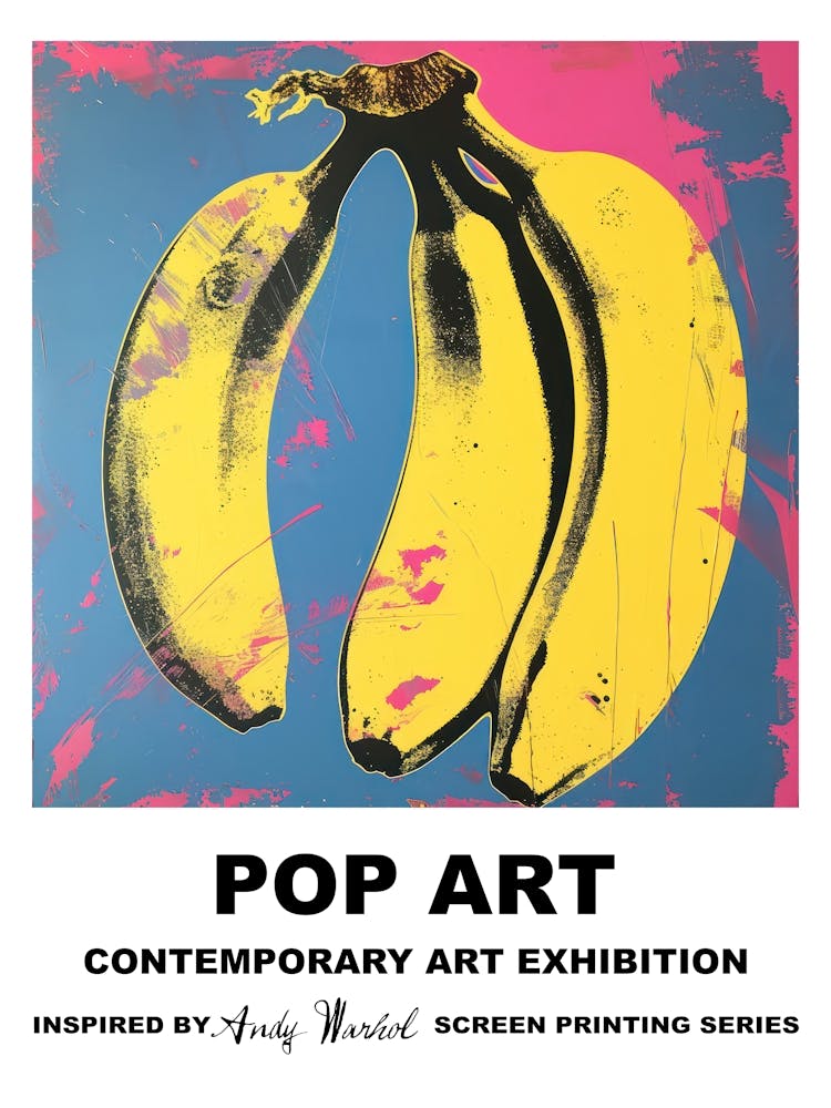 Poster Bananas Pop Art 1