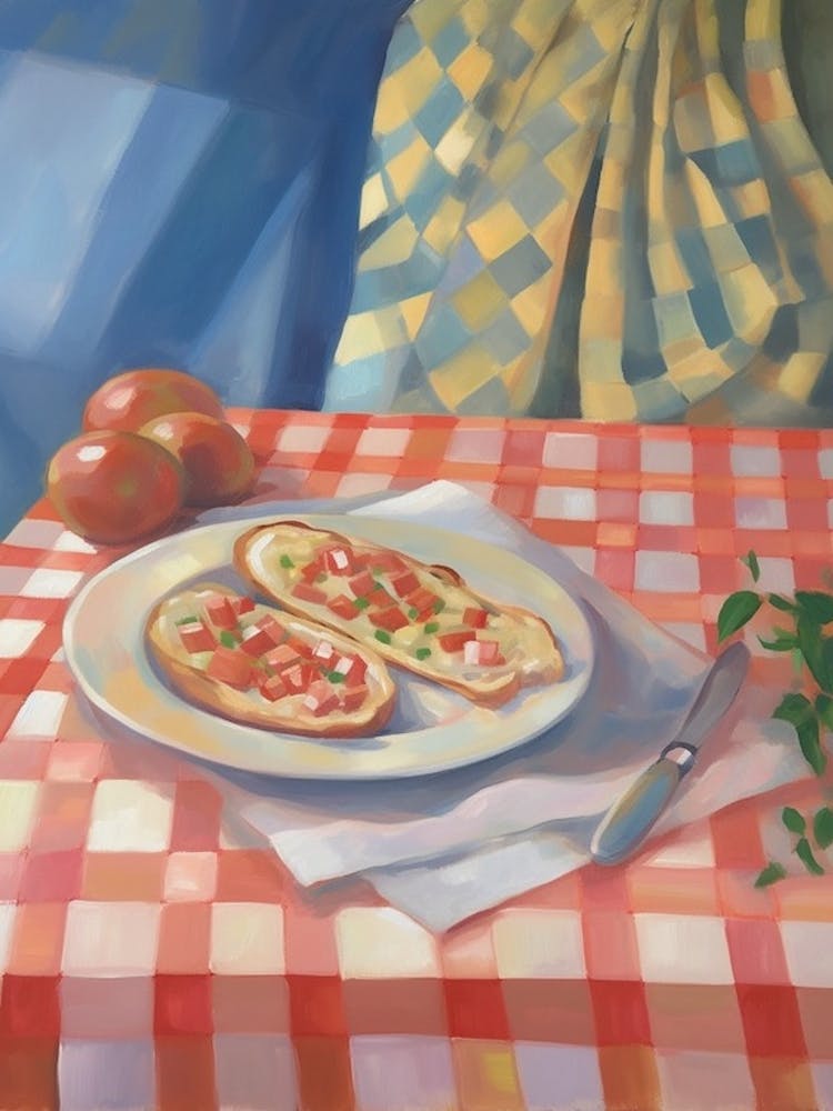 Bruschetta Still Life Painting