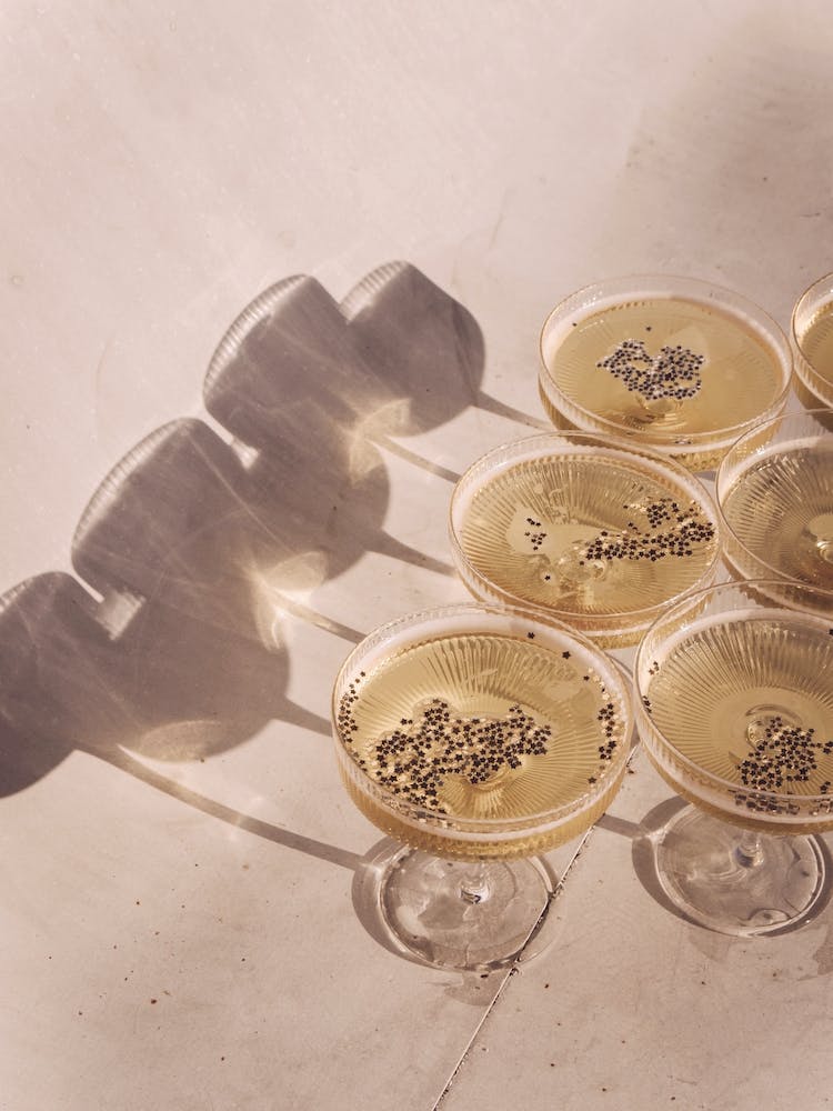 Champagne Drinks And Shadows