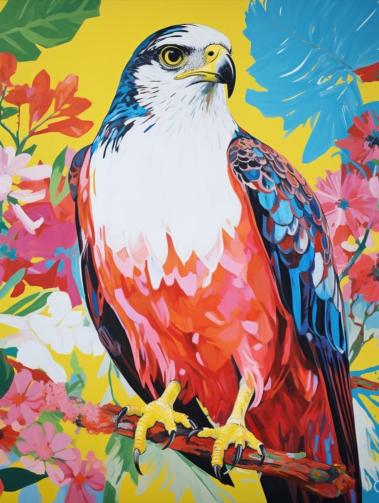 Colourful Bird Painting Falcon 2