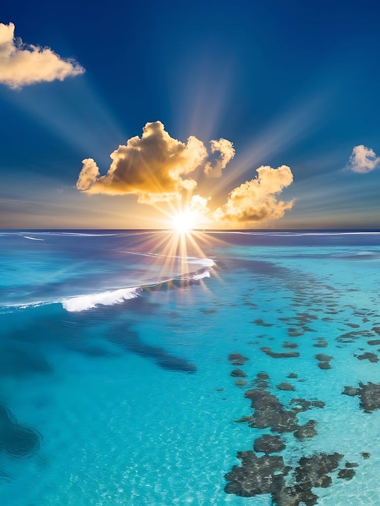 Sunrise Over The Ocean