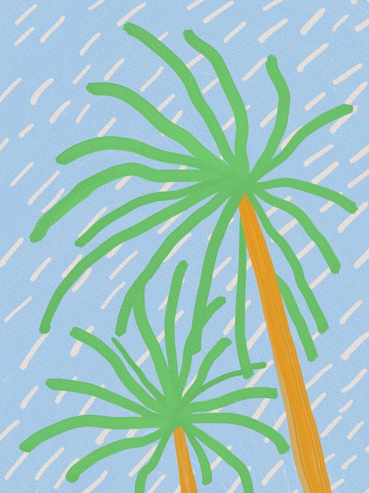 Palm Trees In The Rain
