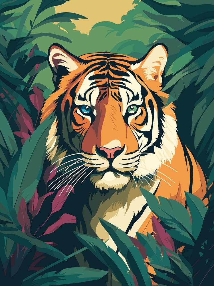 Tiger In The Jungle