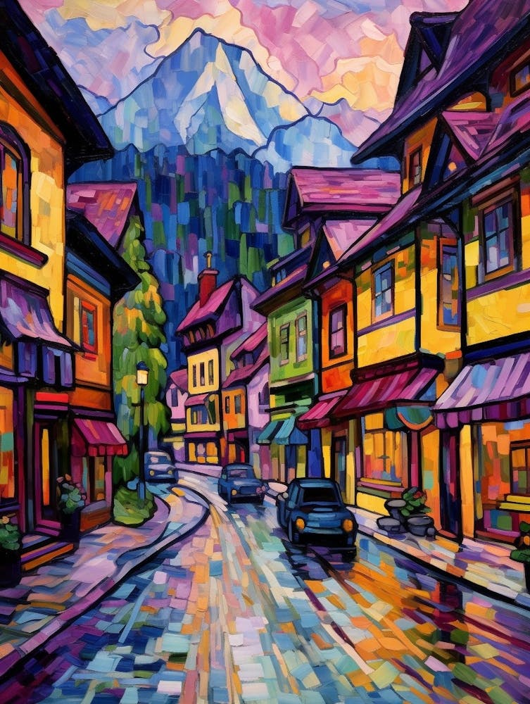 Leavenworth Washington Pointillism 2