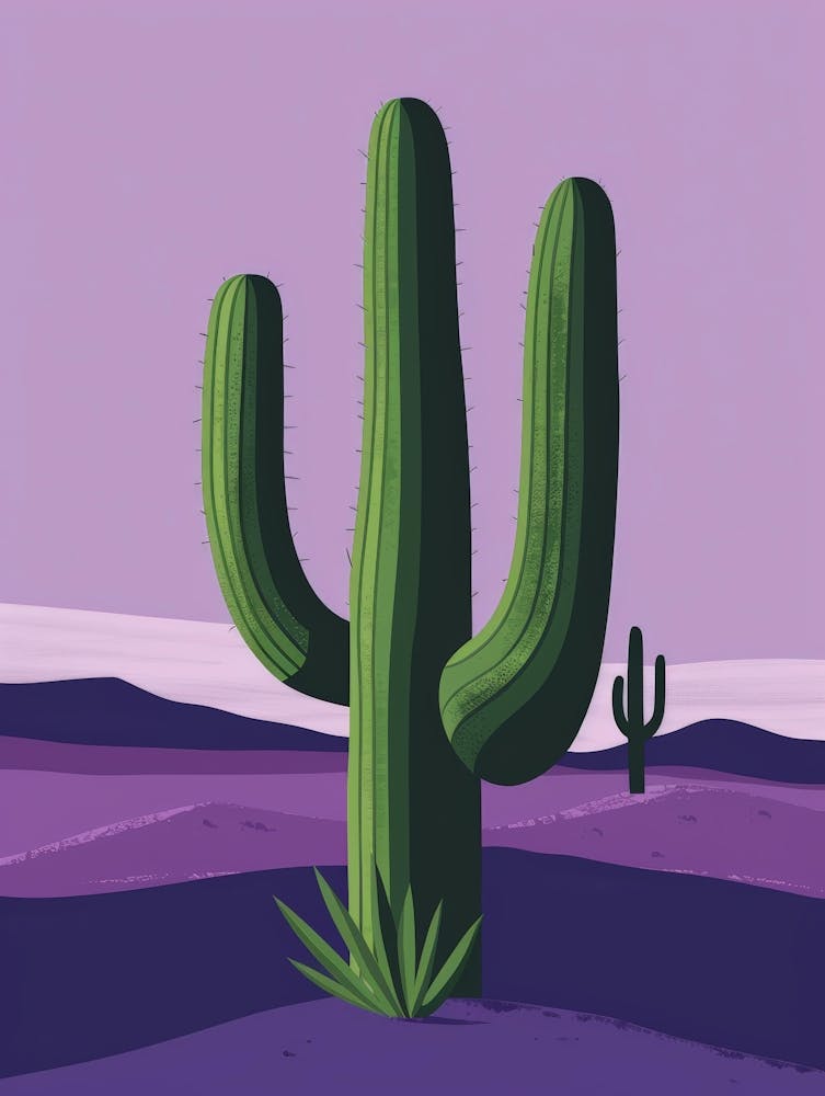 Cactus In The Desert