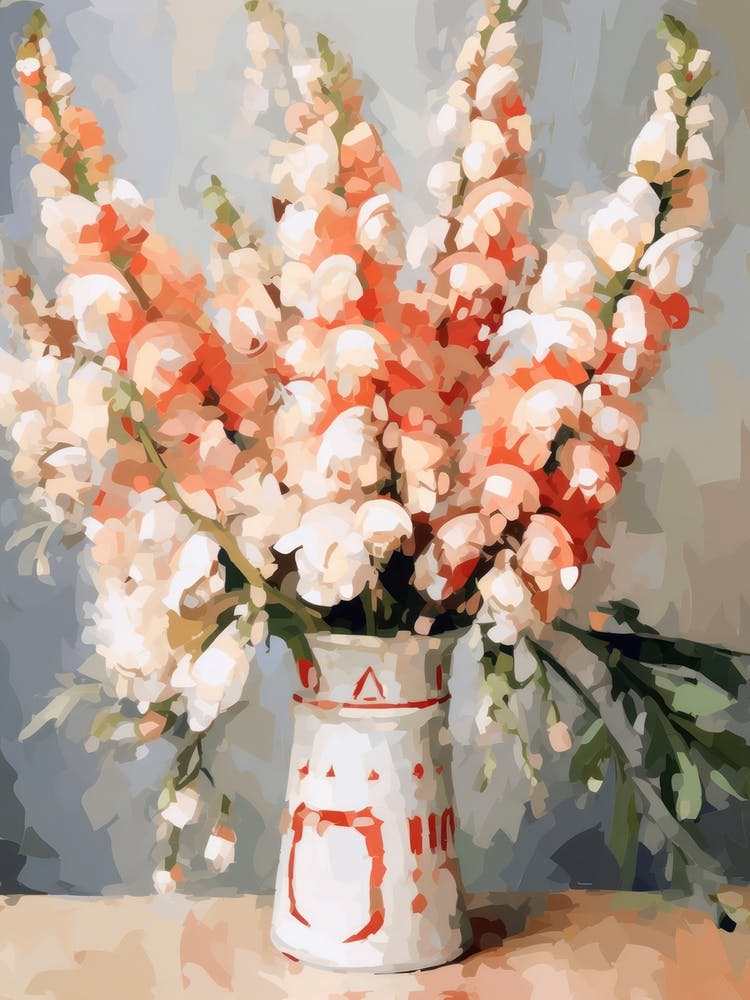 Foxglove Flower Still Life Painting 1 Dreamy