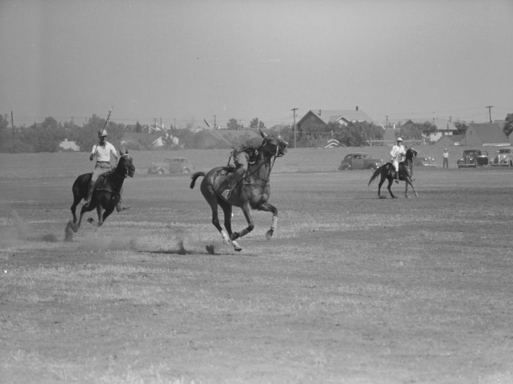 Activité pendant un match de polo, Abilene, Texas Par Russell Lee