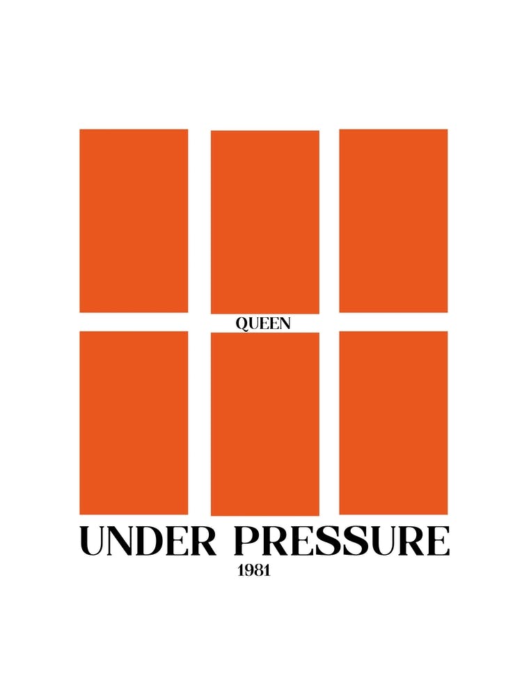 Under Pressure Queen And Bowie Inspired Retro
