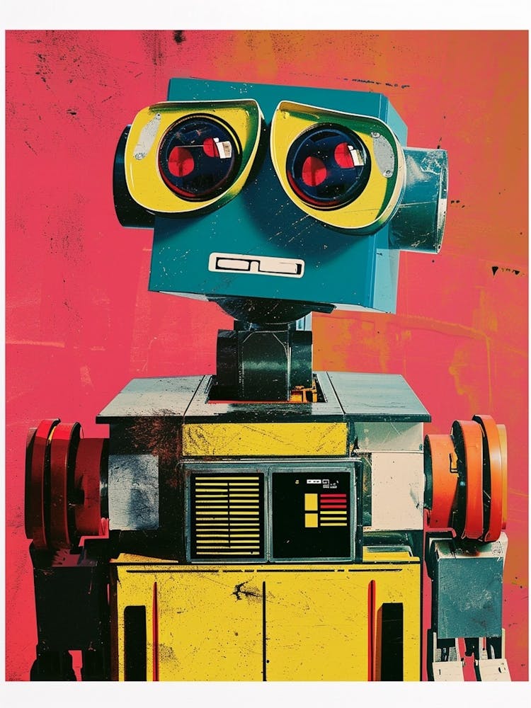 Retro Robot Polaroid 3