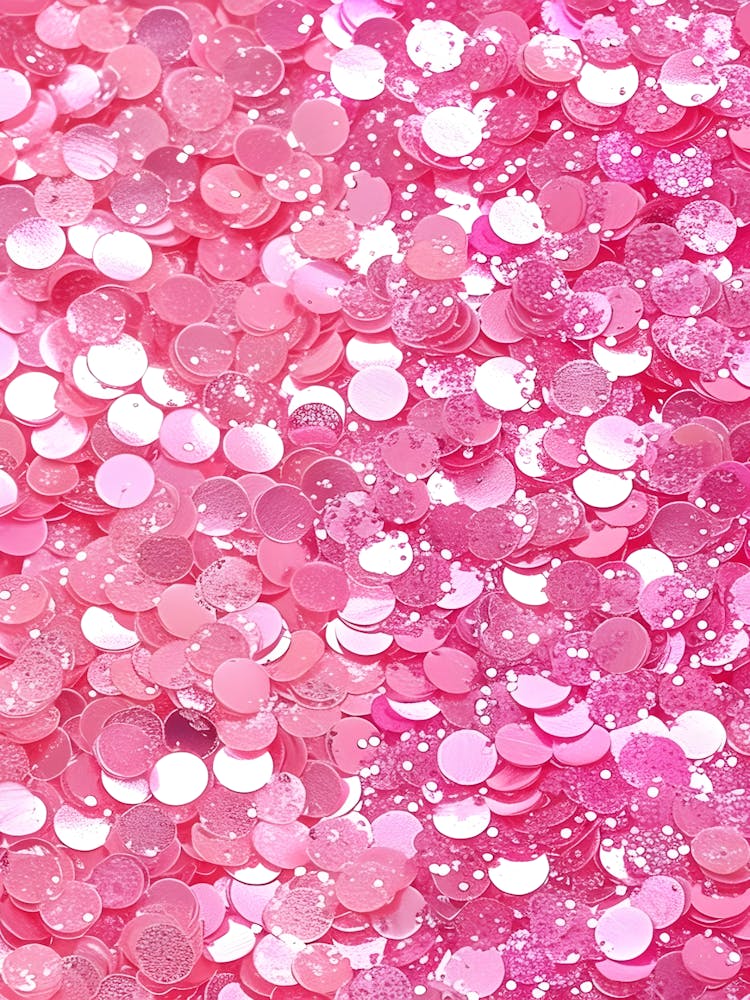 Pinker Glitzer-Konfetti
