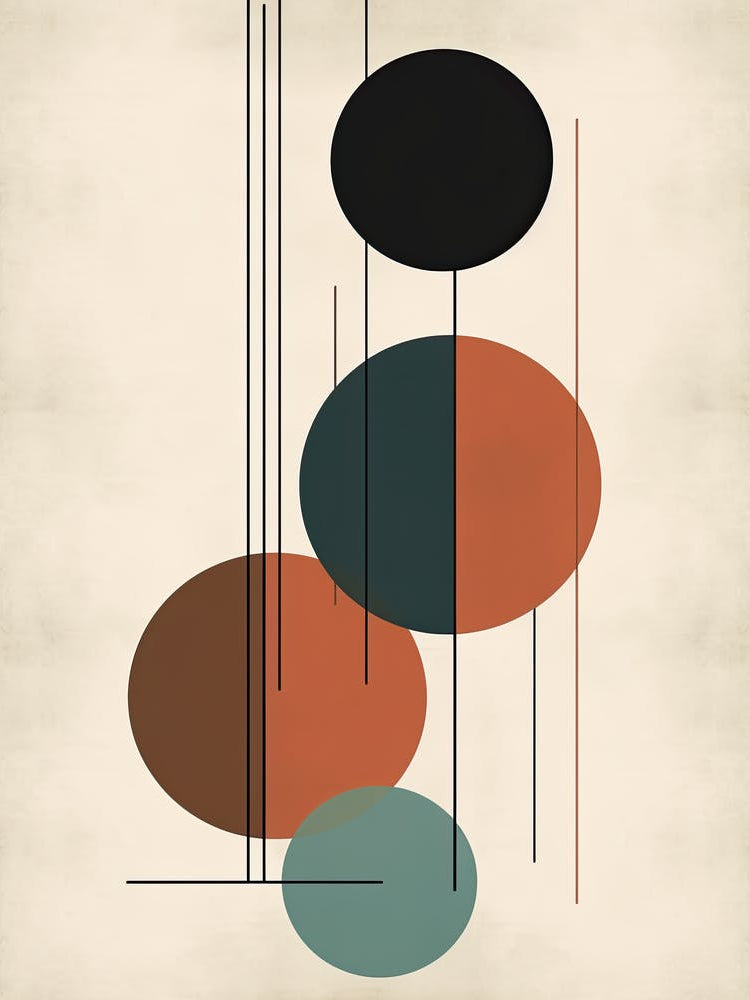 Vintage Vortex; Boho Mid Century Whirl