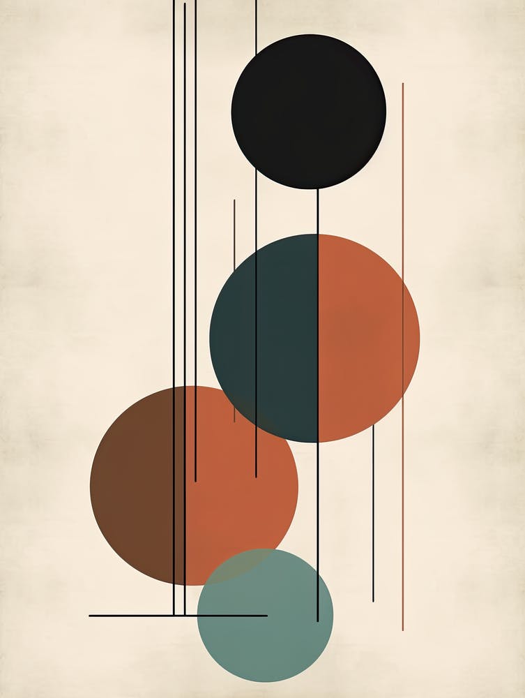 Vintage Vortex; Boho Mid Century Whirl