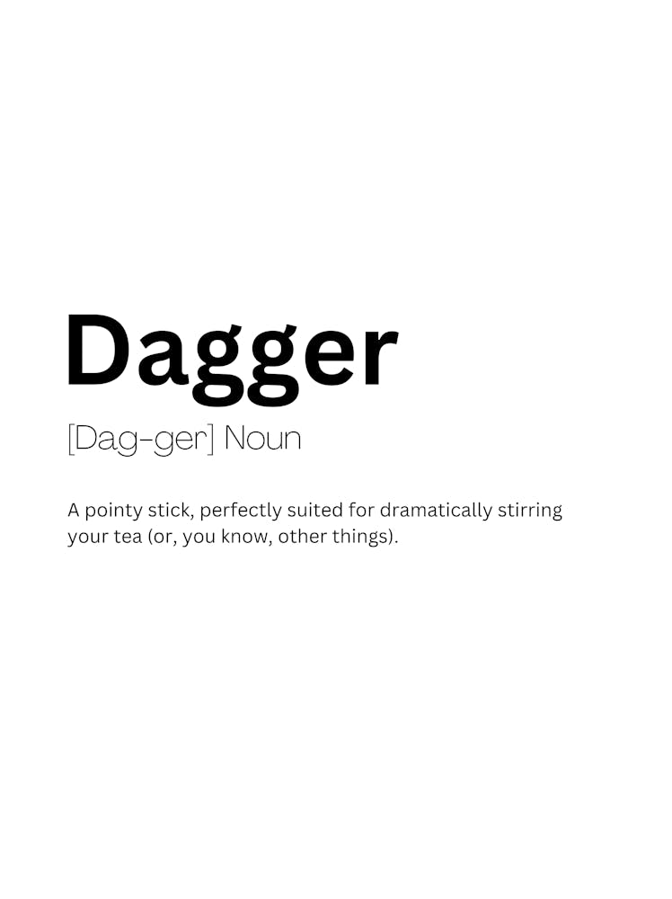 Dagger Definition Meaning