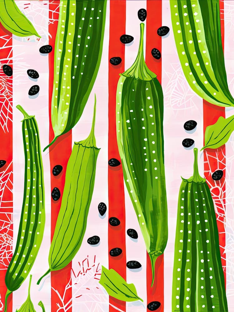 Okra Summer Illustration 2