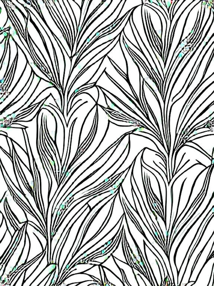 Bamboo Leaf William Morris Inspired 3