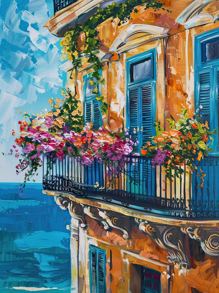 Balcony Painting In Sliema 4