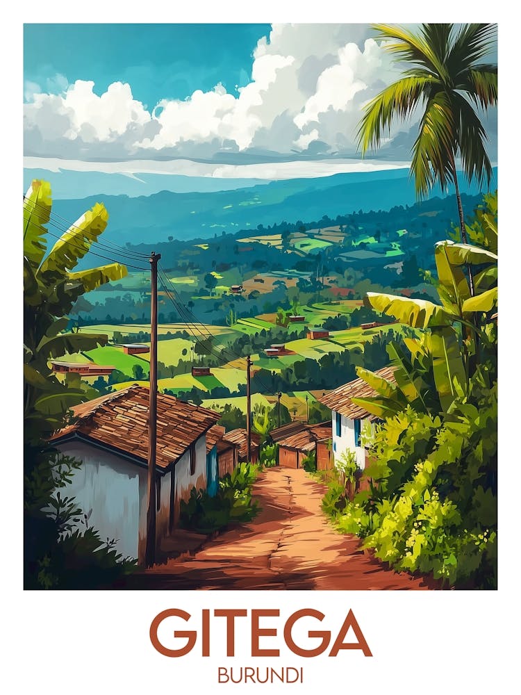 Affiche de voyage Gitega