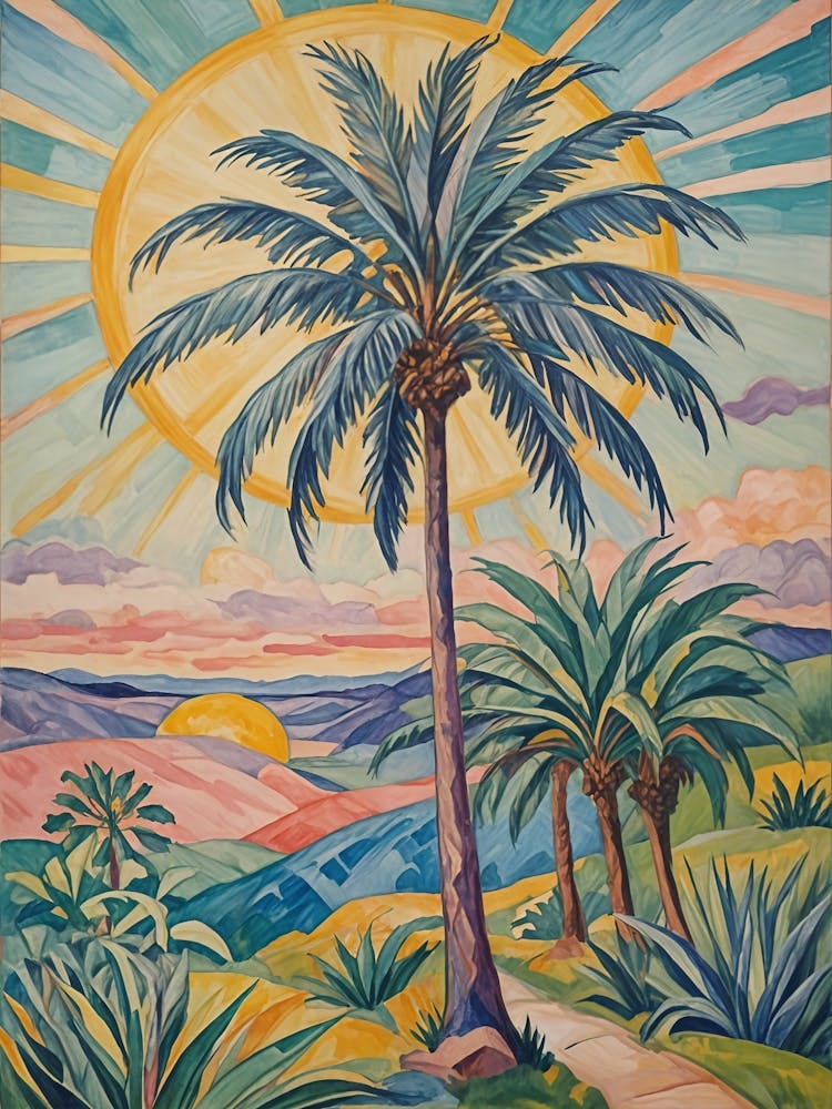 Palm Trees In The Sun