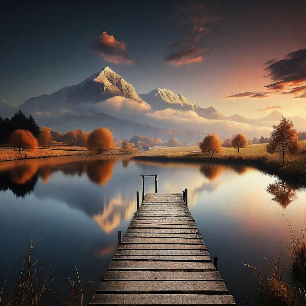 Dock At Sunset