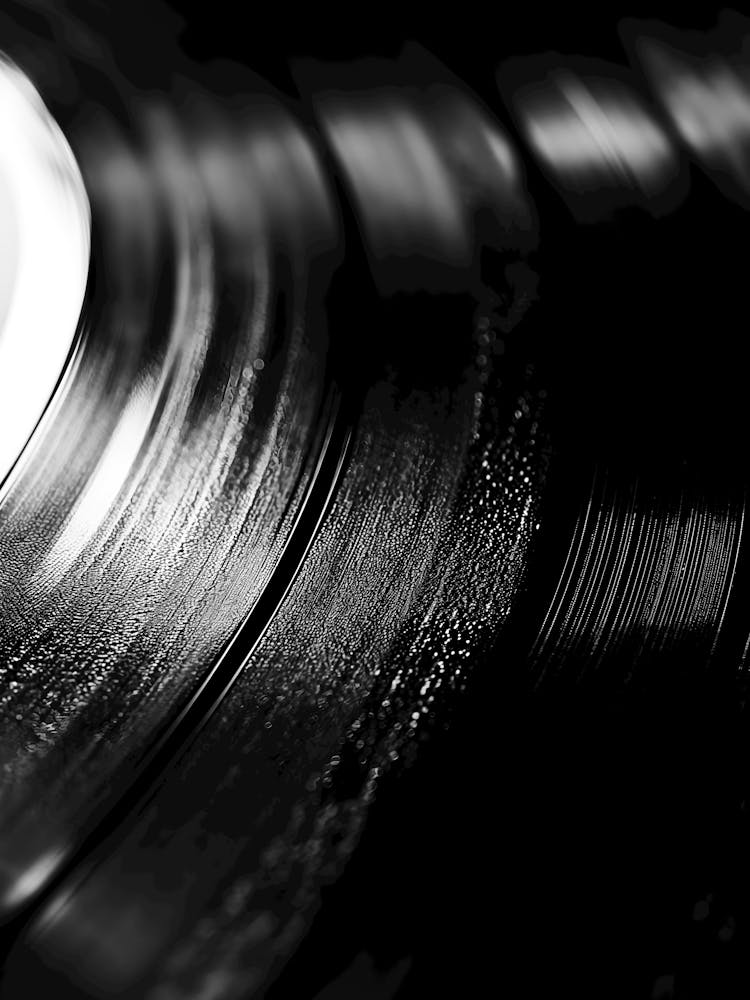 Black And White Vinyl Record