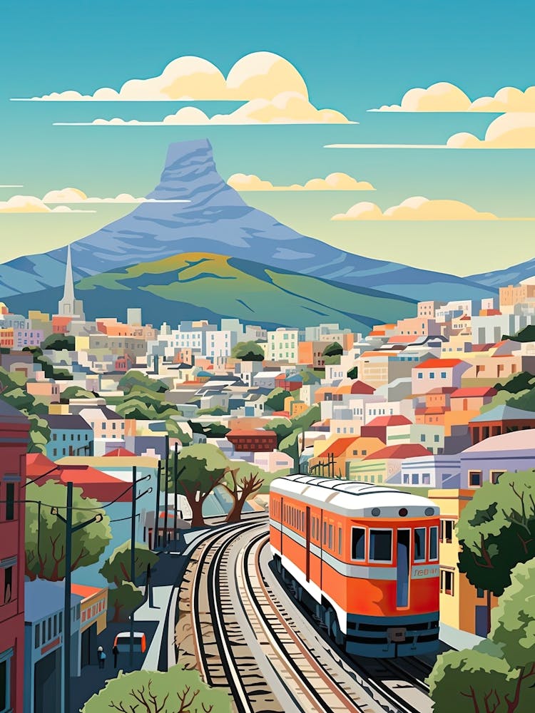 Cape Town, South Africa, Graphic Illustration 4
