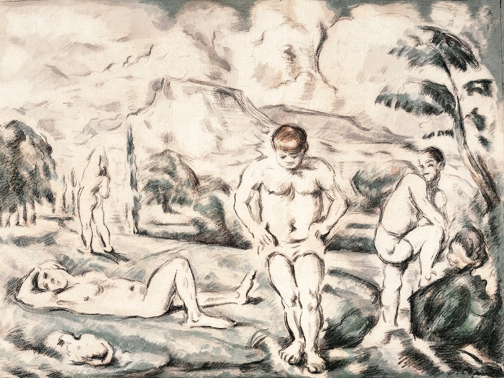 The Large Bathers (1898), Pierre Auguste Renoir