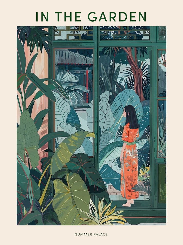 Im Garten Poster Sommerpalast China 1
