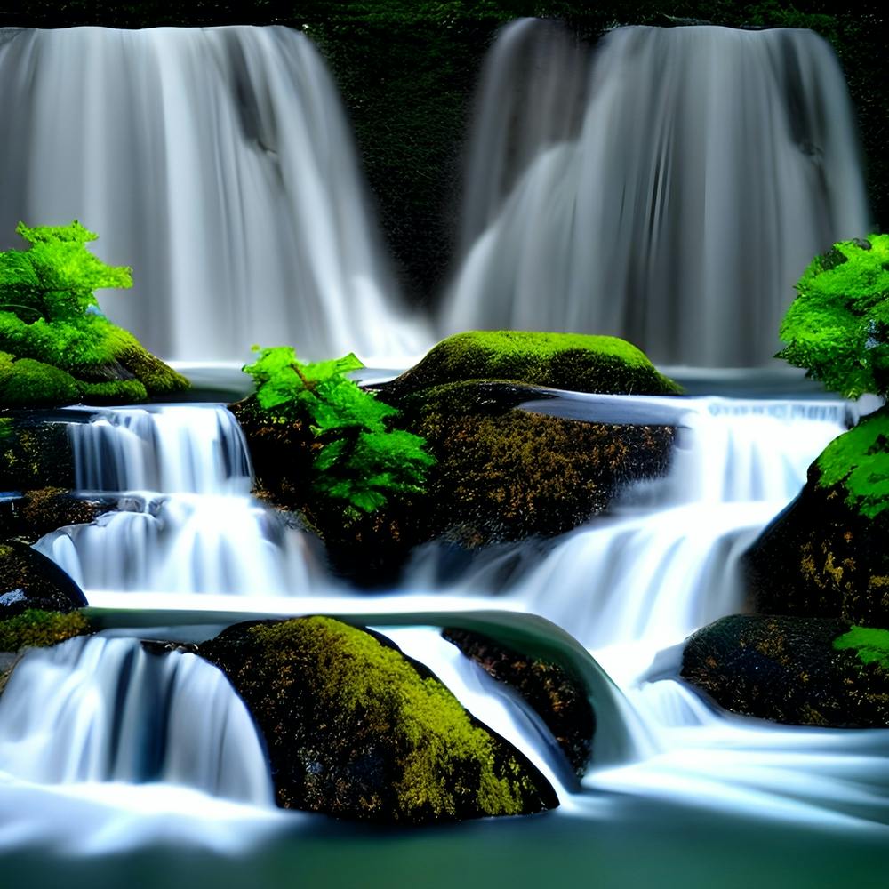 Waterfall minimalistic