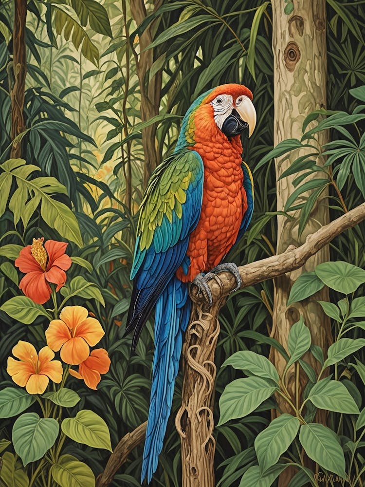 Parrot In The Jungle no2