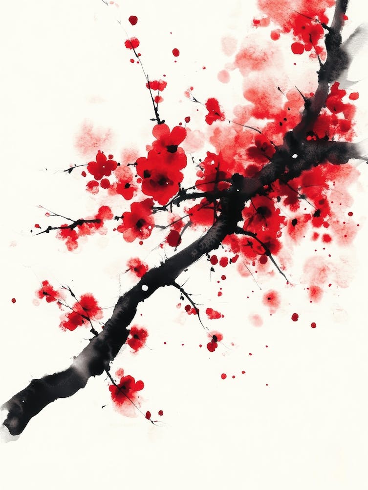 Cherry Blossom Painting