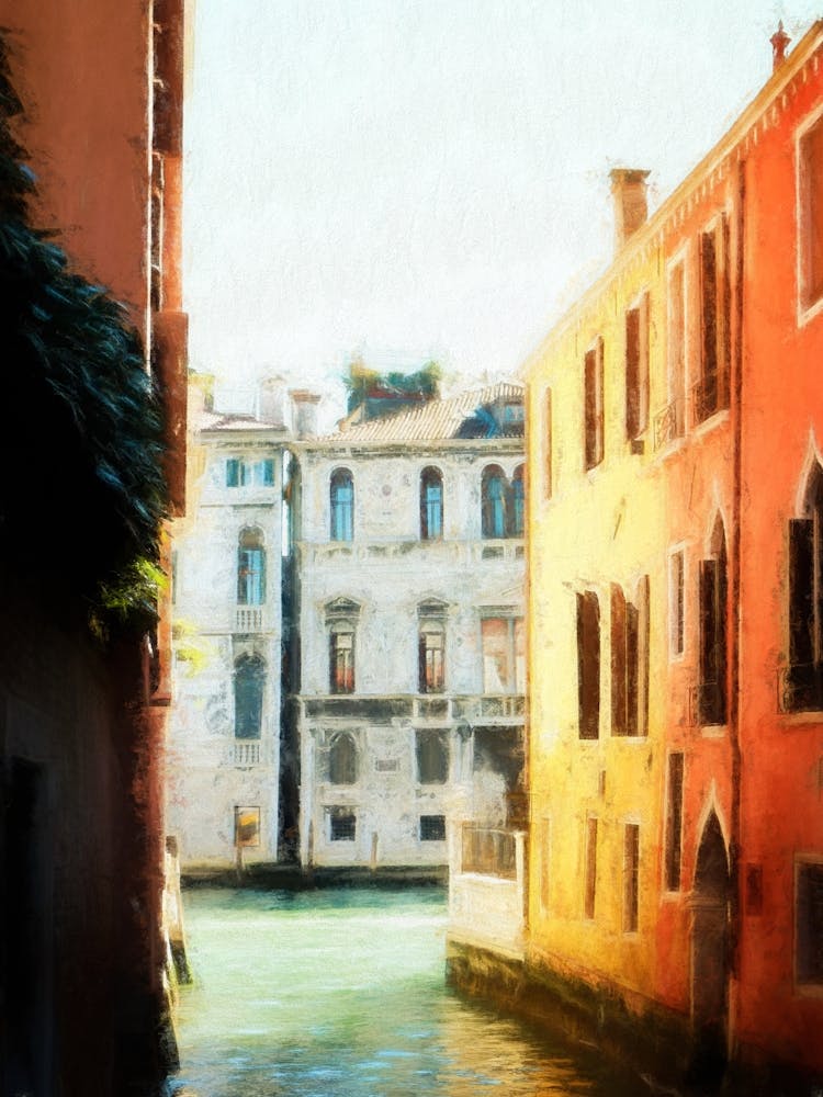 A Quaint Canal Of Venice